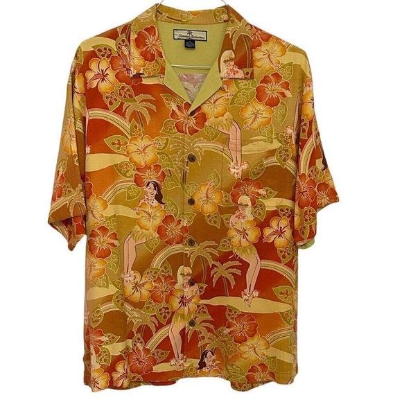 Tommy Bahama Tropical Girls Size M, Silk Relaxed Fit Rare Vintage #J-1565 - Picture 1 of 14